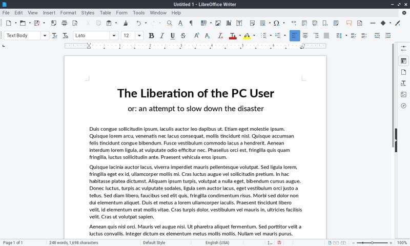 Libre Office Writer